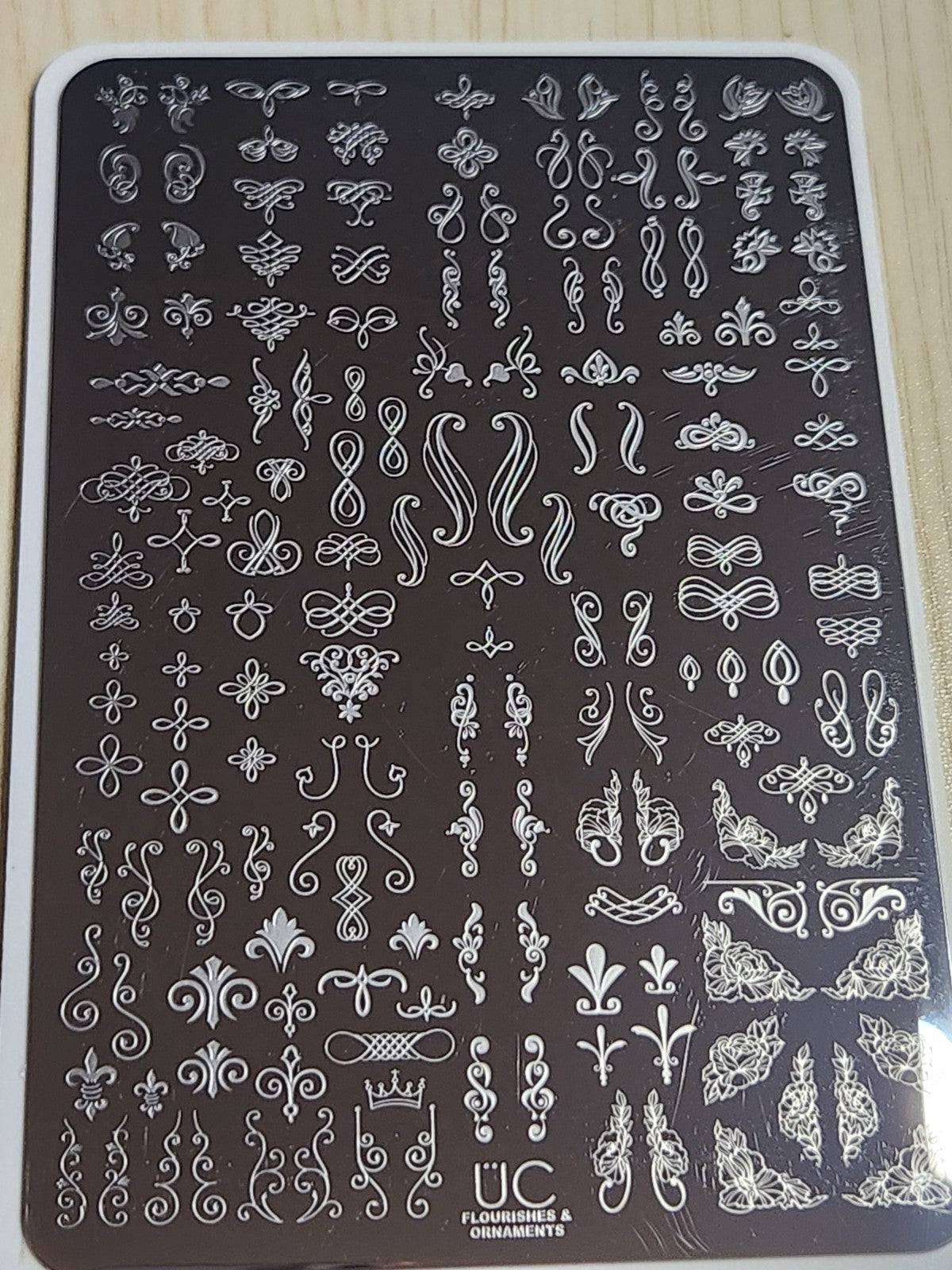 Nail Stamping Plate for Nail Art - UC Flourishes & Ornaments