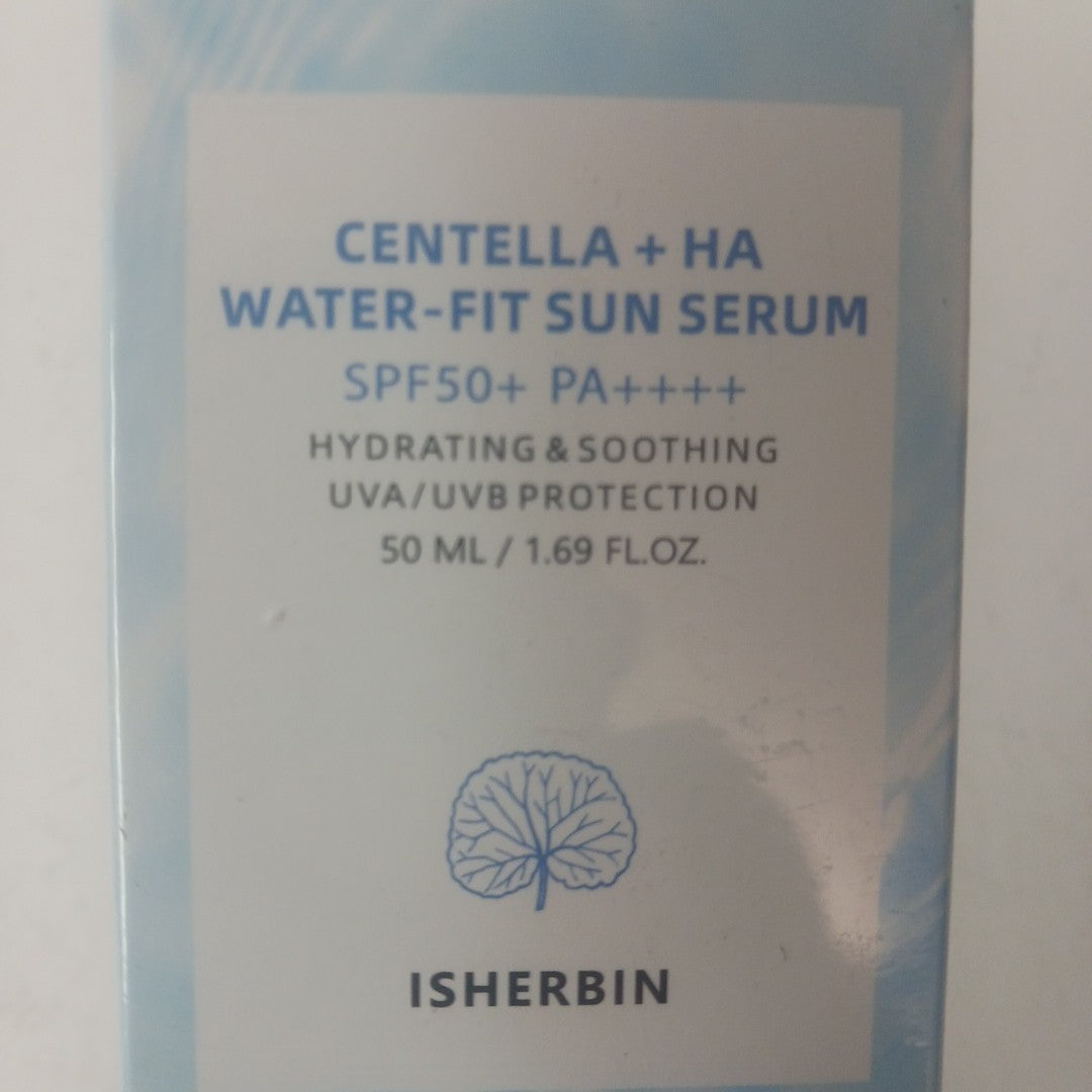 Centella and Hyaluronic Acid Water-Fit Sun Serum SPF 50+ PA++++ 6/2030 Exp