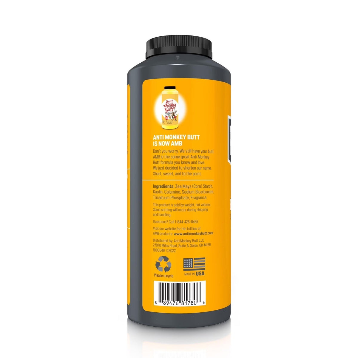 Anti-Chafing Body & Foot Powder 8oz | Soothes Skin & Odor Protection