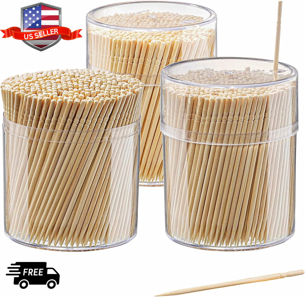 Eco-Friendly Bamboo Toothpicks - Natural, Splinter-Free, Multi-Purpose