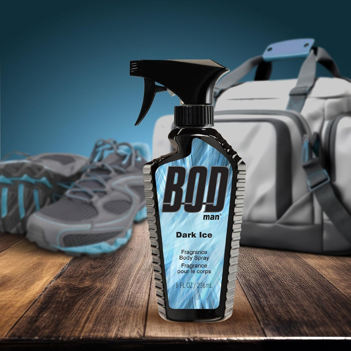 Bod Man Dark Ice Fragrance Body Spray - 8 Fl Oz, Pack of 3
