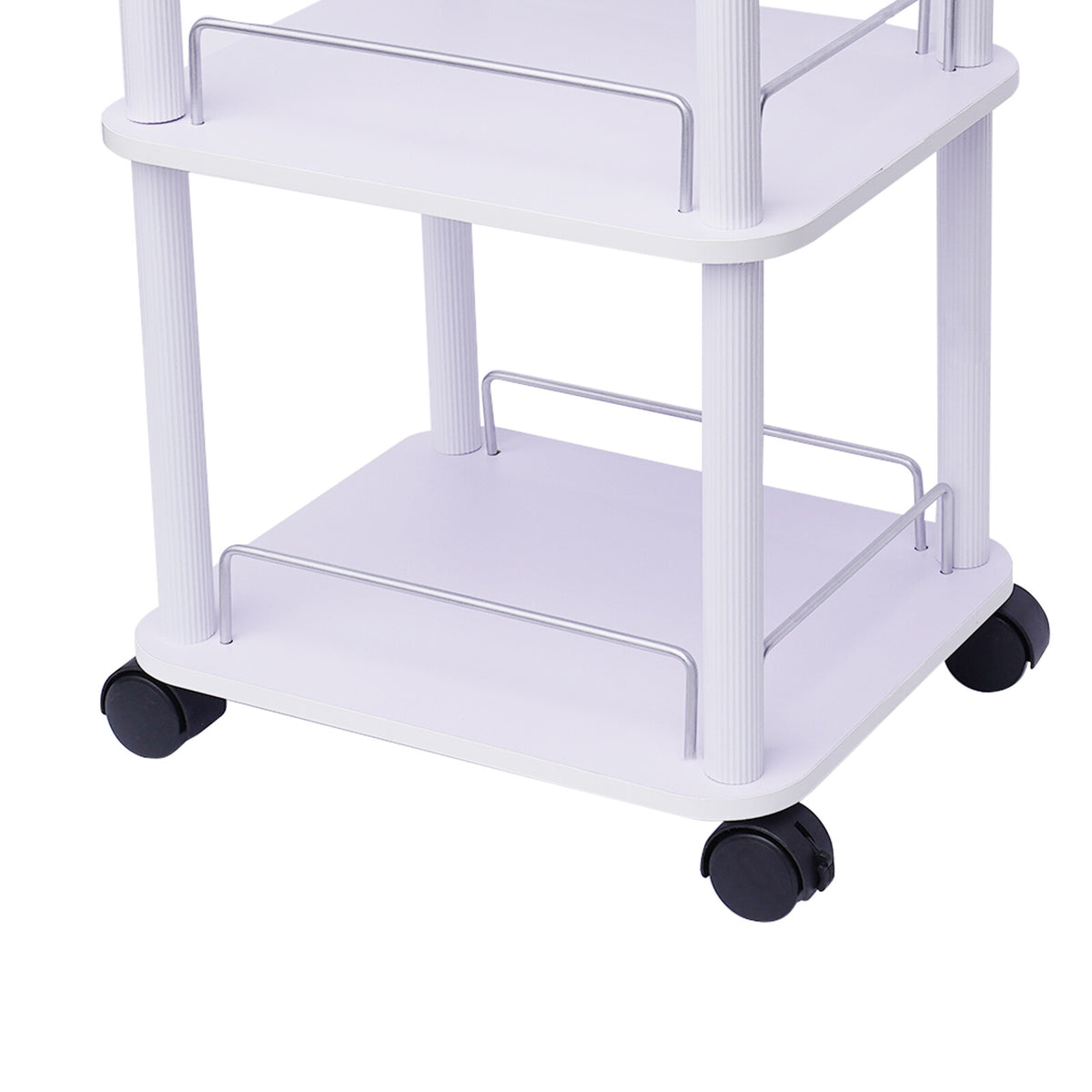 Salon Equipment Storage Trolley Cart with 360° Wheels for Beauty Instruments