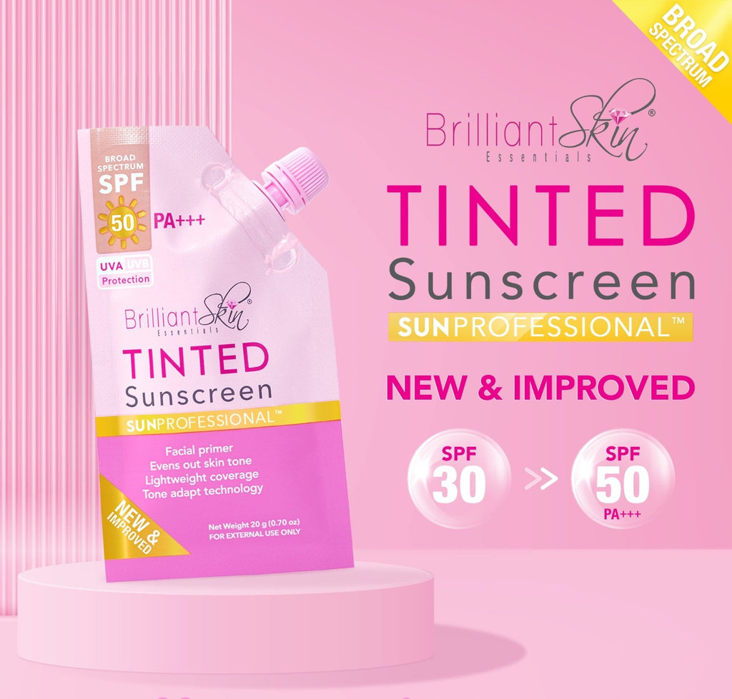 SPF 50 Tinted Primer Sunscreen - Sheer Finish, Broad Spectrum, Lightweight, 20g x 2