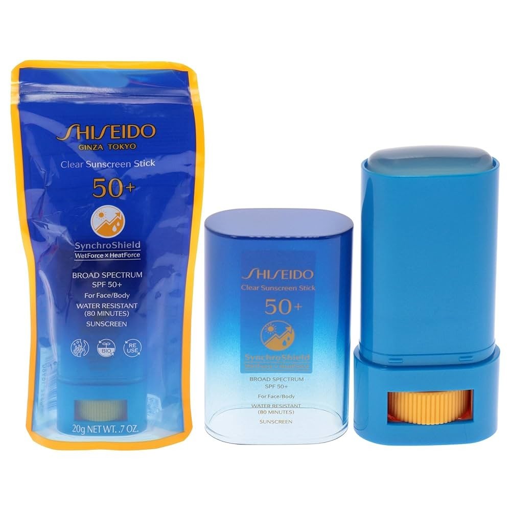 Shiseido Clear UV Stick SPF 50+ Sunscreen for Face Wet Force - Authentic