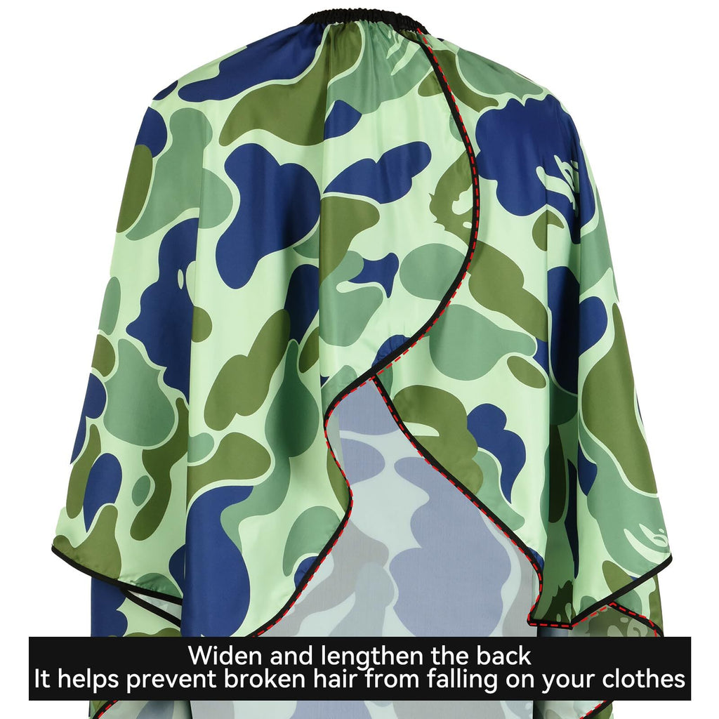 Waterproof Barber Cape with Adjustable Snap Closure for Hair Cutting & Salon Use