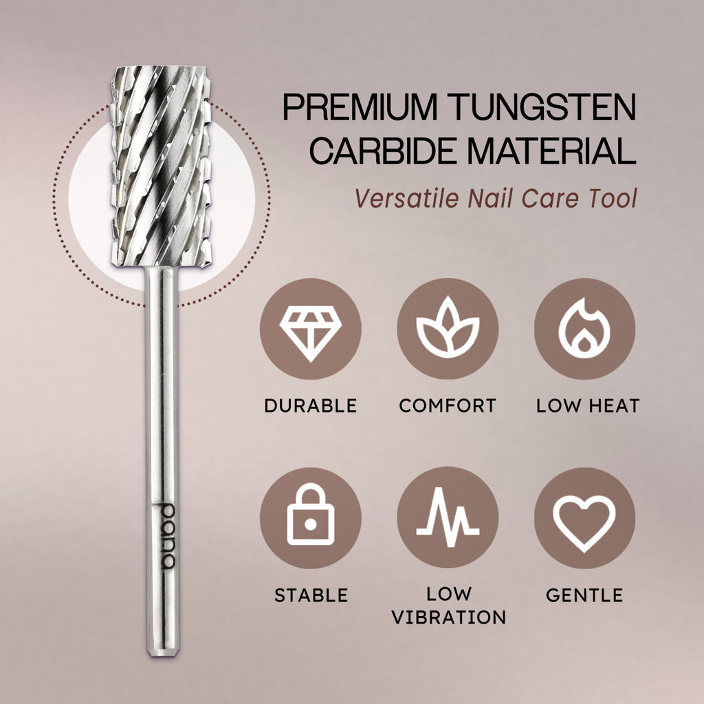 Large Barrel Nail Drill Bit Coarse Grit for Nail Art and Shaping