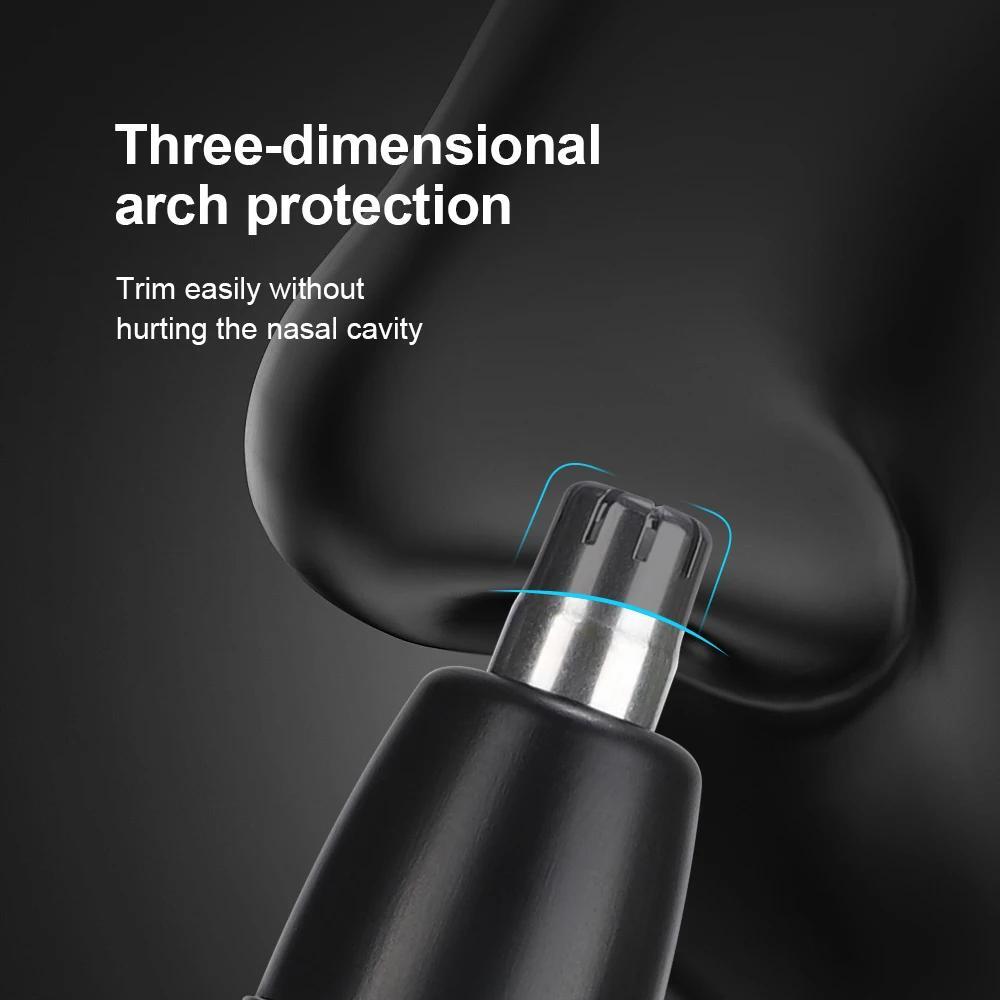 Electric Nose Ear Hair Trimmer Painless Portable USB Rechargeable with LED Display