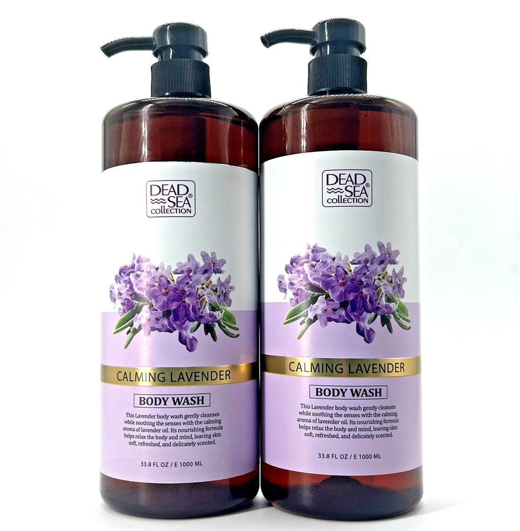 Lavender Dead Sea Mineral Body Wash 2-Pack – Hydrating Natural Skin Care