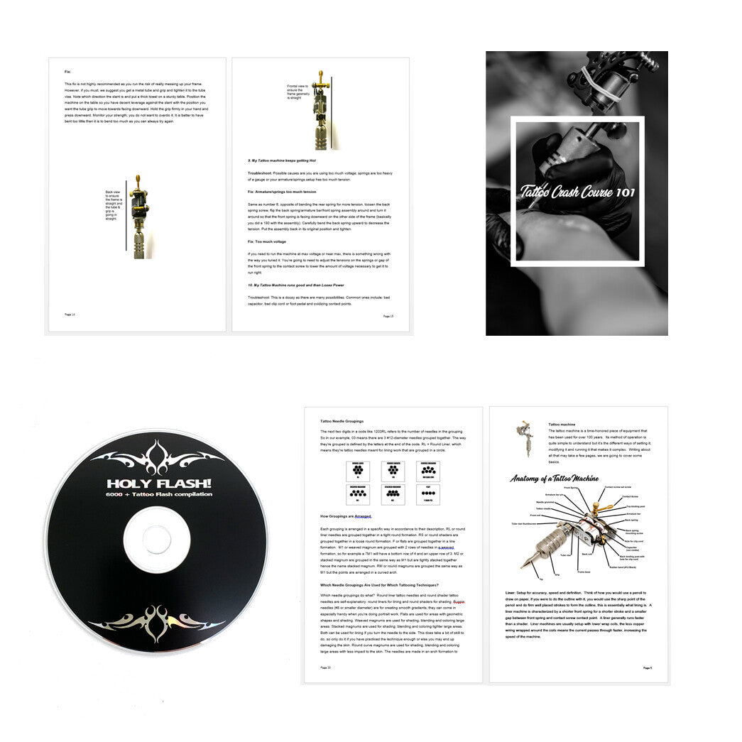 Wireless Tattoo Pen Kit - Javelin Freedom Portable Rotary Machine with RCA Power Pack