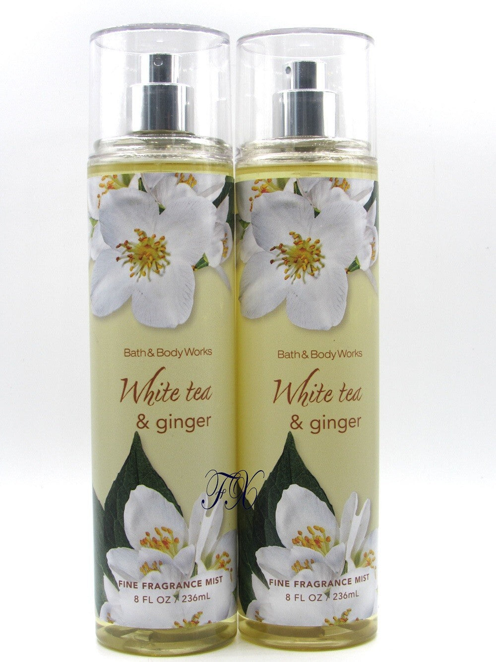 Body Mist Spray with White Tea & Ginger - 8 Fl Oz, Pack of 2