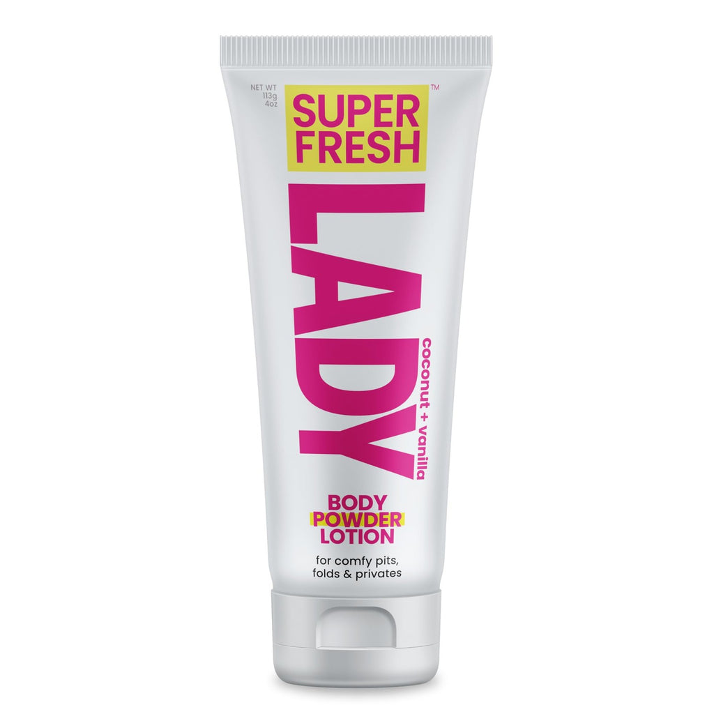 Women's Deodorant Lotion for Private Areas, Anti-Chafe Body Powder - 4 oz