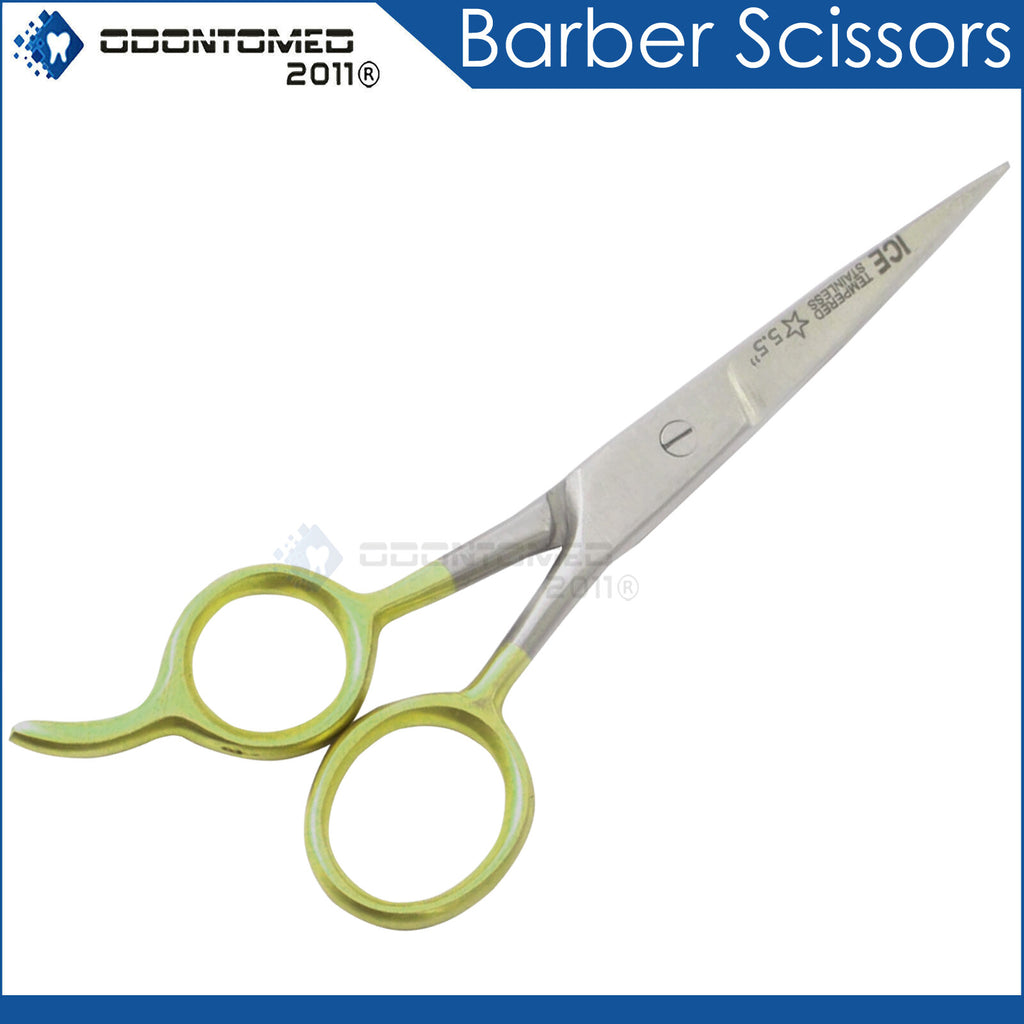 Professional Hair Cutting Scissors 5.5 Inch Gold Handle Barber Shears