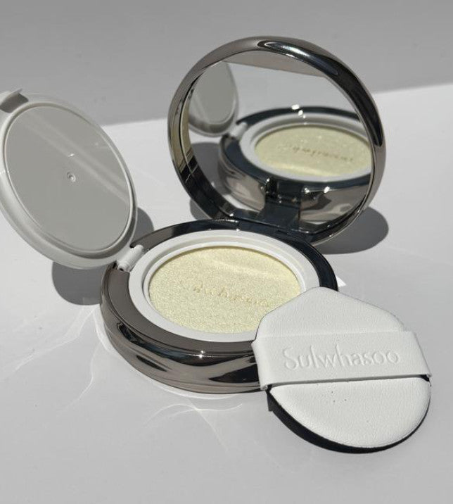 Portable SPF 50+ Sun Cushion with Hydrating & Soothing Skin Care SPF50+