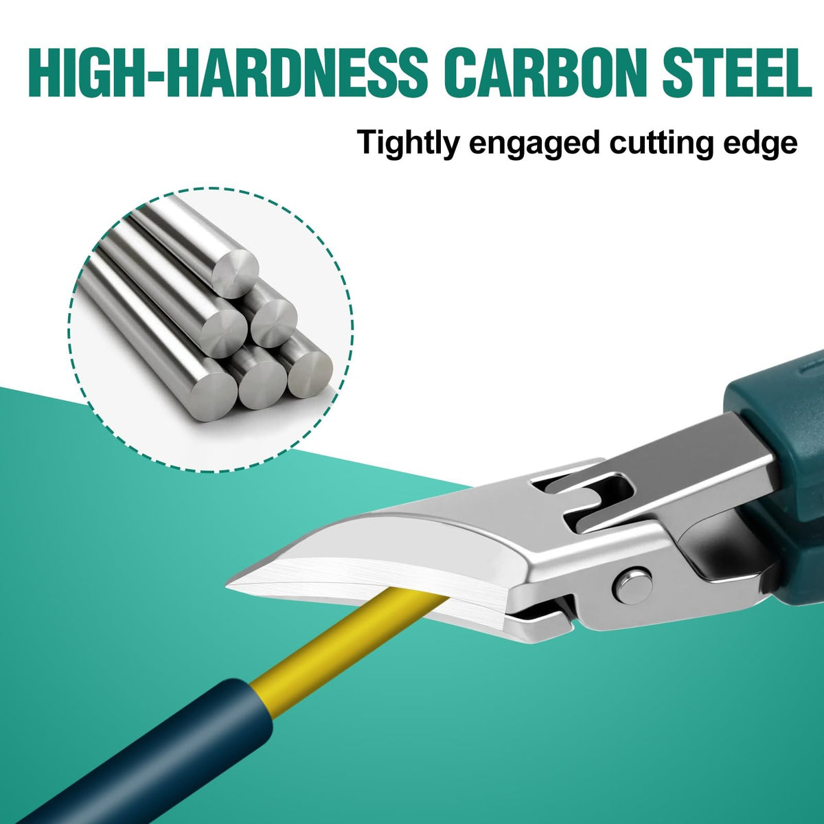 Eagle Beak Beveled Nail Clippers Set with Long Handle & Wide Jaw