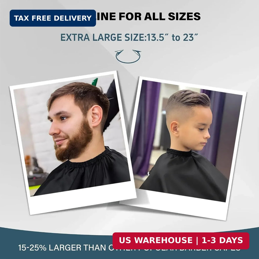 Waterproof Barber Cape with Adjustable Neck - Professional Haircut Cover