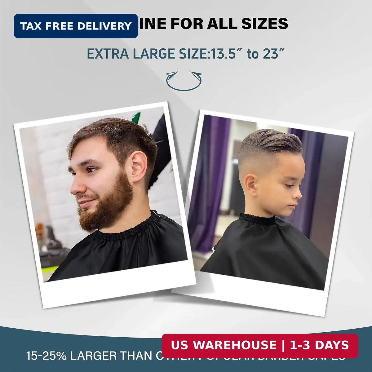 Waterproof Barber Cape with Adjustable Neck - Professional Haircut Cover