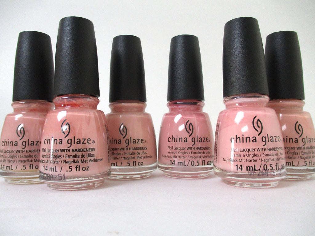Nail Polish Set 6 Pack - Long-Lasting China Glaze Diva Bride 0.5 oz