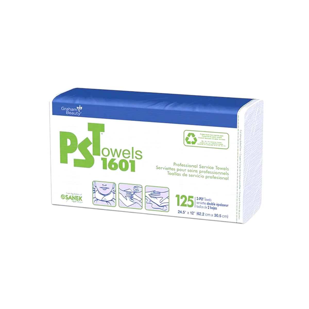 Professional 2-Ply Disposable Service Towels - 125 Pack for Salons & Barbershops