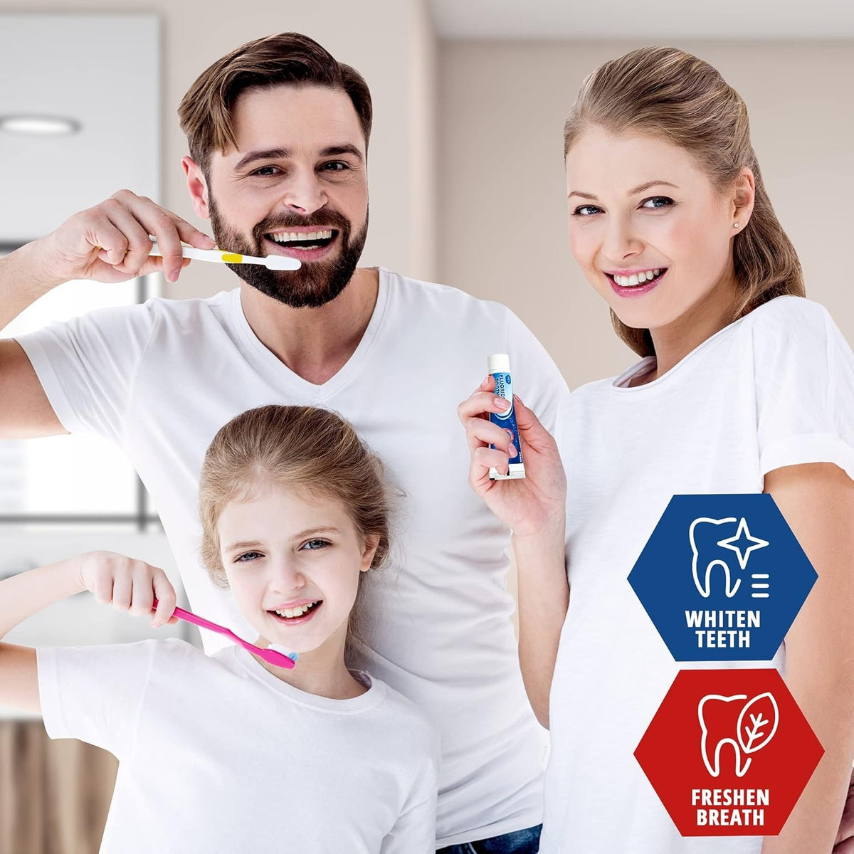 Travel Size Fluoride Toothpaste Mint Flavor 1.5 oz Bulk Pack for Oral Care