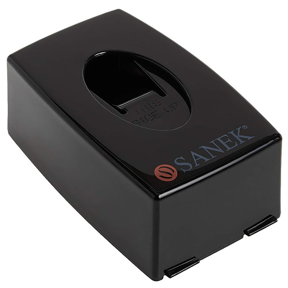 Neck Strip Dispenser for Salons and Barbershops - Black Plastic, Holds 60 Strips