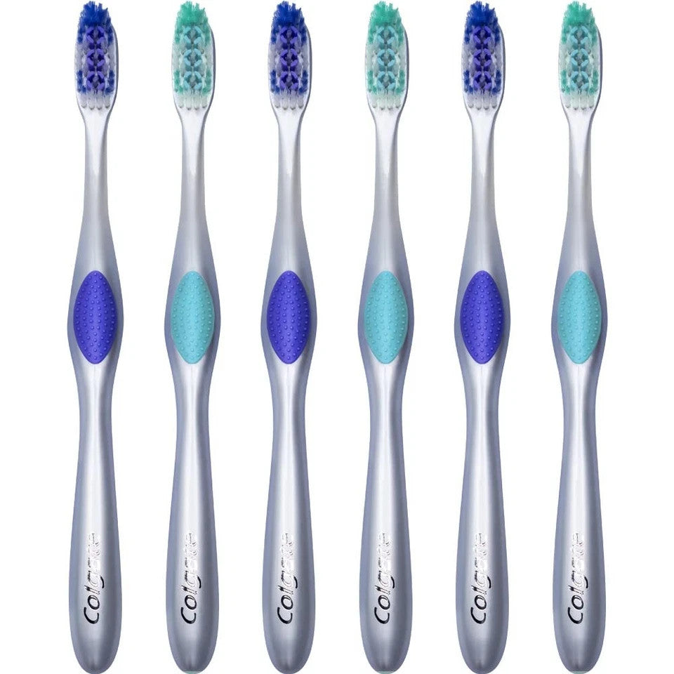 Sensitive Toothbrush Pack of 6 with Ultra-Soft Bristles for Enamel Care