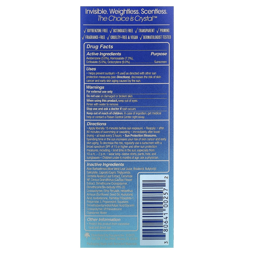 Invisible SPF 50 Sunscreen Gel for Face, Water-Resistant, Priming & Makeup Base