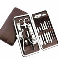 12PCS Manicure Pedicure Nail Clipper Set with Case - Grooming Kit