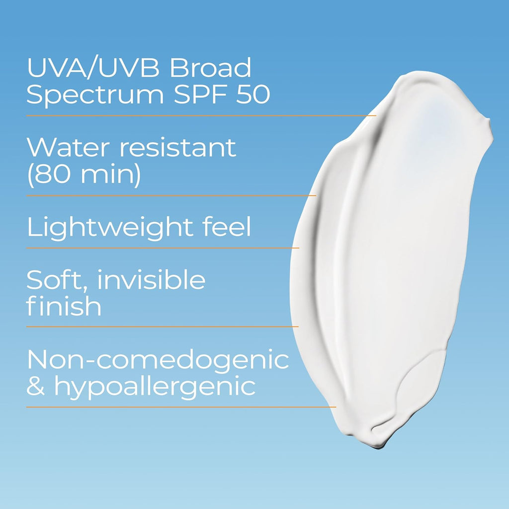 Eucerin Sun SPF 50 Hydrating Sunscreen Lotion 5 fl oz - Broad Spectrum UVA/UVB, Hypoallergenic, Water-Resistant