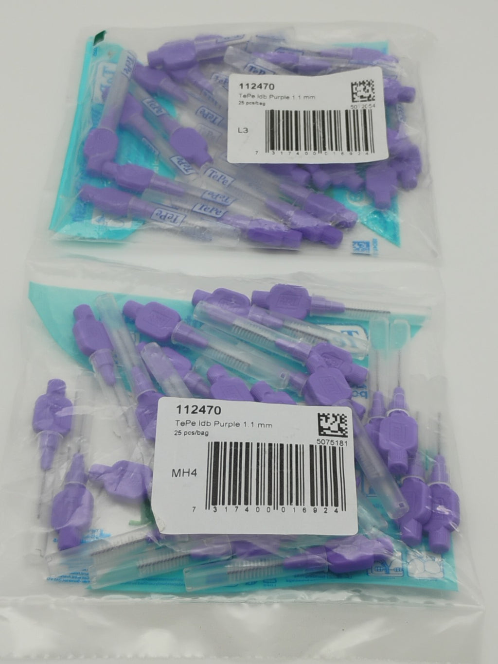 Interdental Brushes Soft Dental Cleaning Set 25 Pack 1.1mm