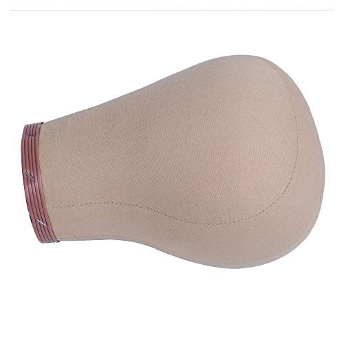 23 Inch Wig Head Mannequin with Cork Canvas Block for Hair & Hat Display