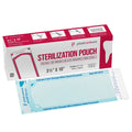 Self-Sealing Sterilization Pouch, 3.5" x 10" Paper/Blue Film, 5 Boxes (1000 Pcs)