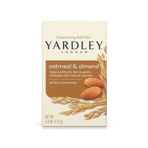 Oatmeal & Almond Bath Bar Soap Pack of 3 - Moisturizing & Exfoliating