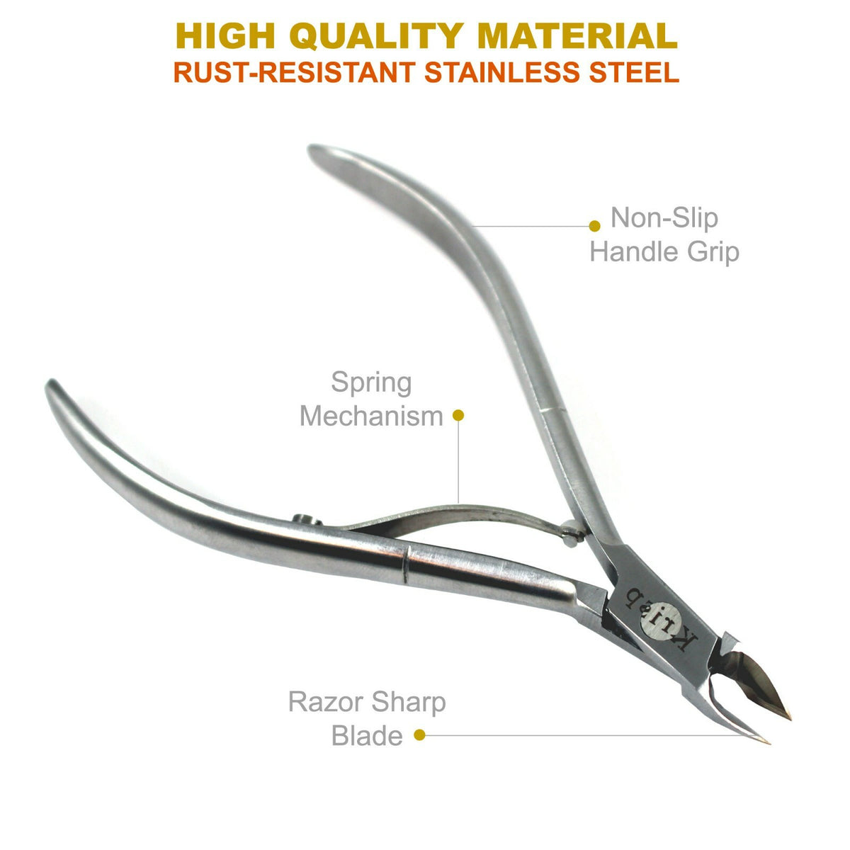 Stainless Steel Cuticle Nipper & Ingrown Toenail Lifter - 2 Pack Nail Care Tools