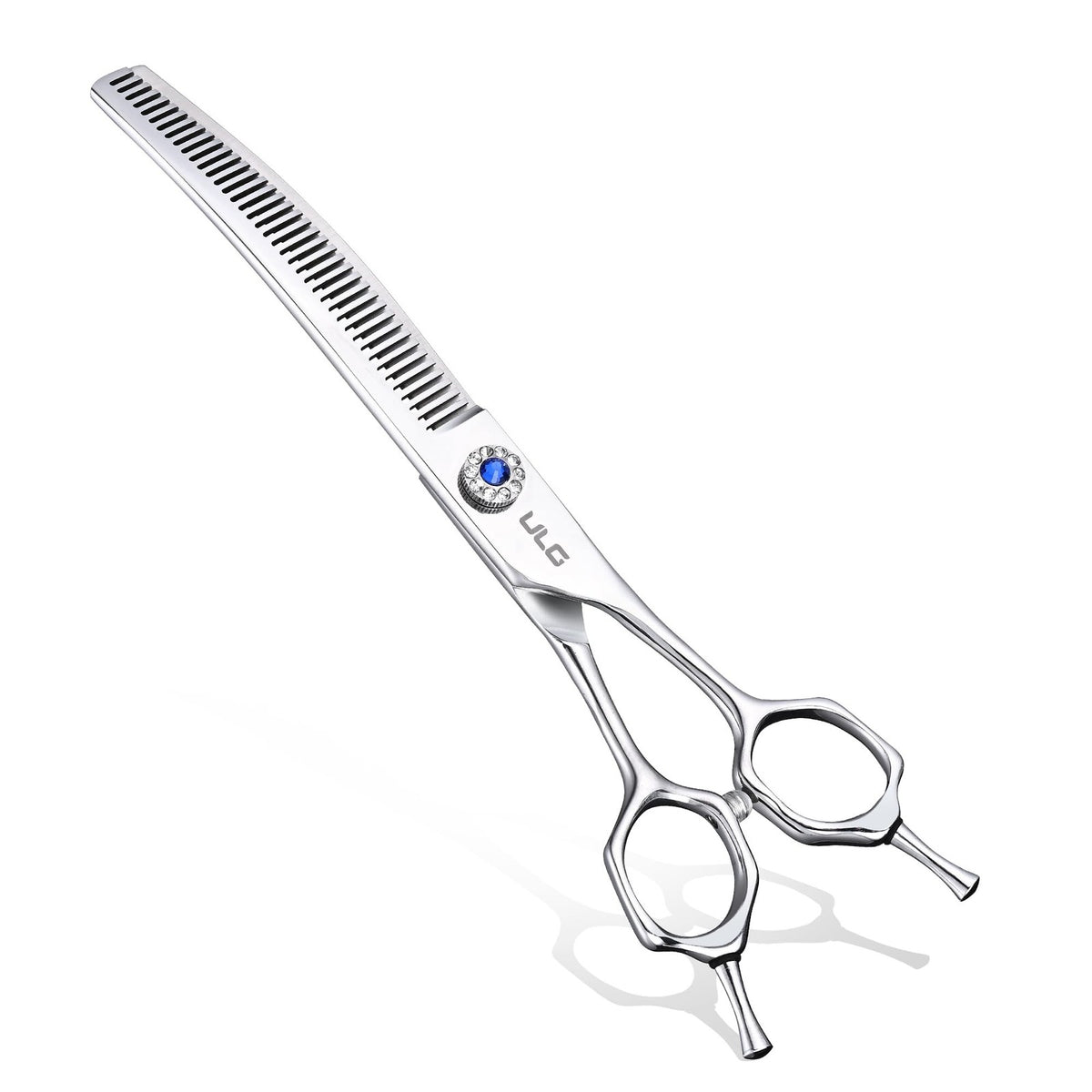 Professional Curved Thinning Dog Shears 7 Inch for Grooming, Blending & Trimming