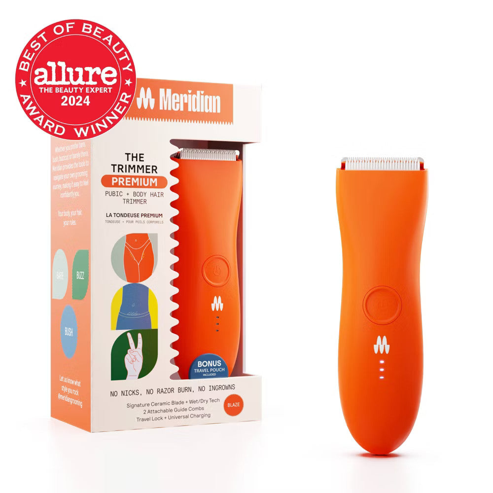 Men's Electric Body Hair Trimmer with Reversible Guards and Waterproof Design