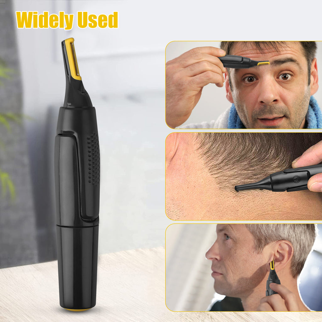 Men's Electric Nose Ear Hair Trimmer & Facial Grooming Kit - Portable, Waterproof, Painless