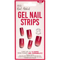 Gel Nail Strips Set of 2 Rouge Red Semi Cured Nail Wraps Long-Lasting Manicure