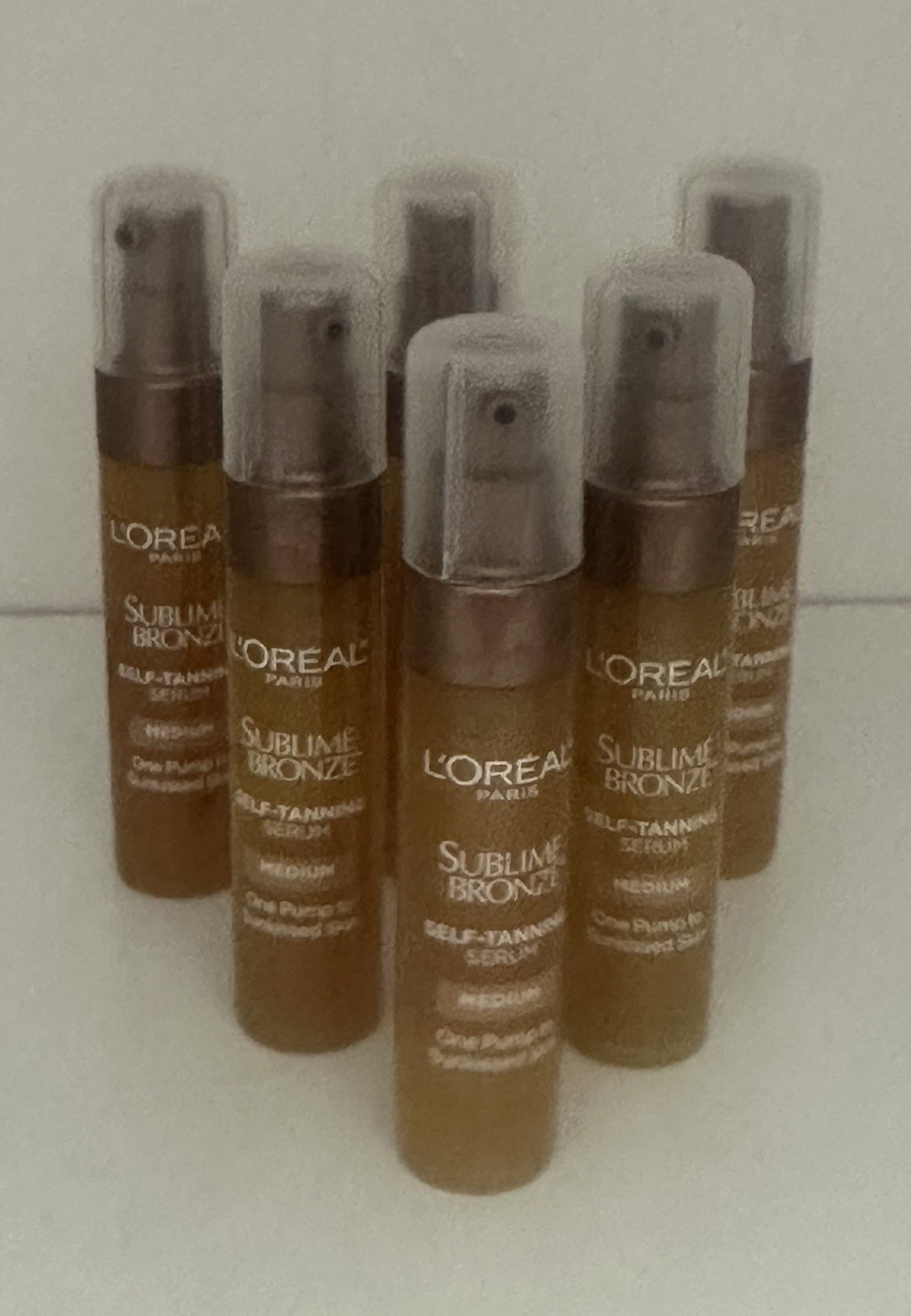 L'Oréal Self-Tanning Serum Medium - Travel Size Lot of 6