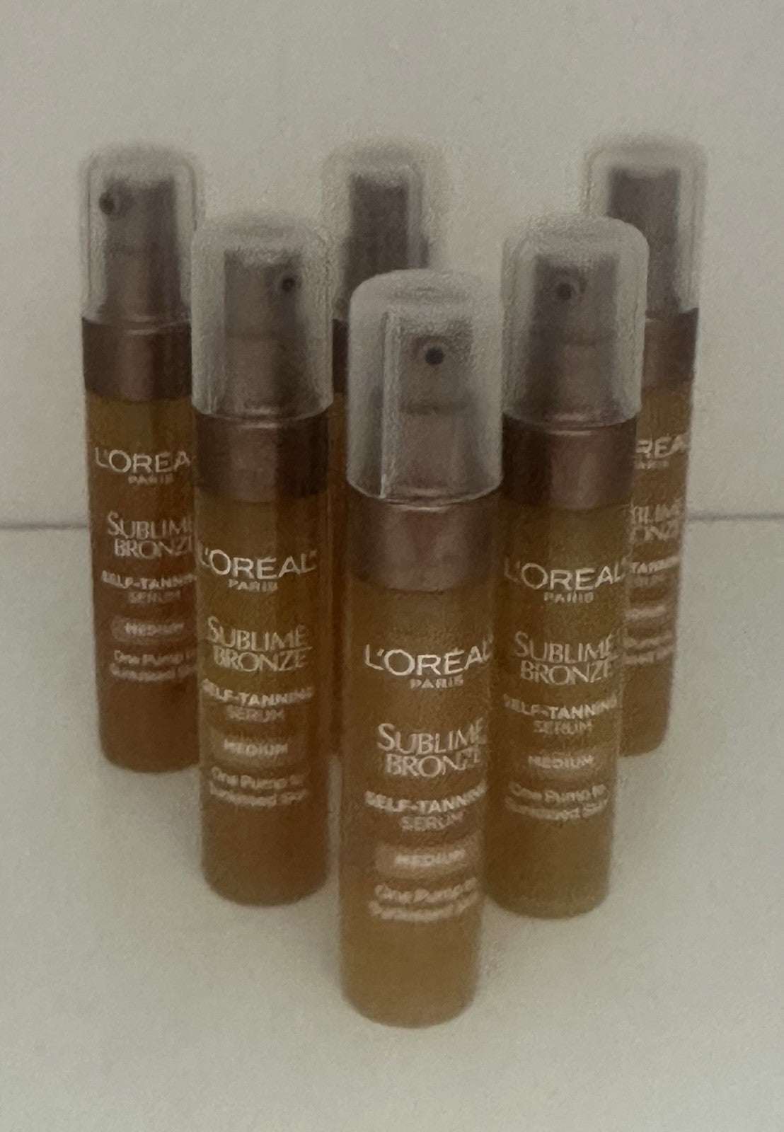 L'Oréal Self-Tanning Serum Medium - Travel Size Lot of 6