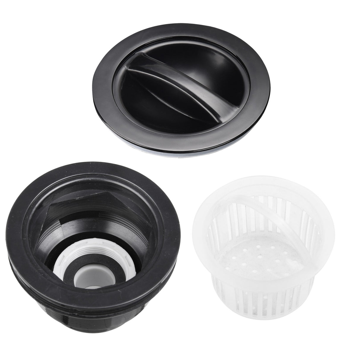 Salon Drain & Accessory Kit with Strainer Cover for Shampoo Bowls