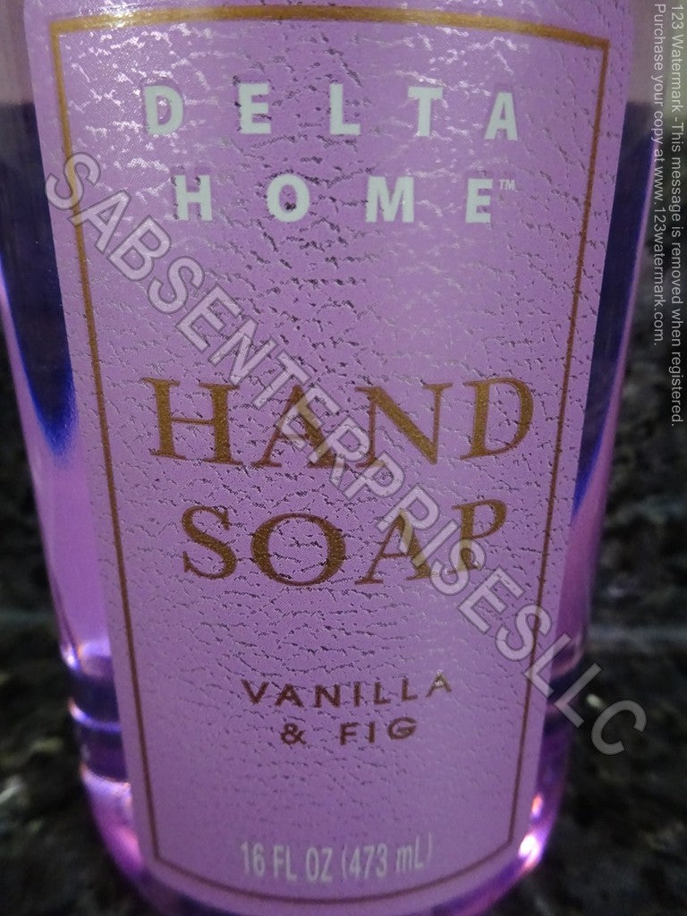 Set of 6 Vanilla & Fig Liquid Hand Soaps with Pump Bottles - 16 fl oz