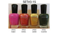 Professional Nail Polish Set - 4 Shades for Salon & Personal Use