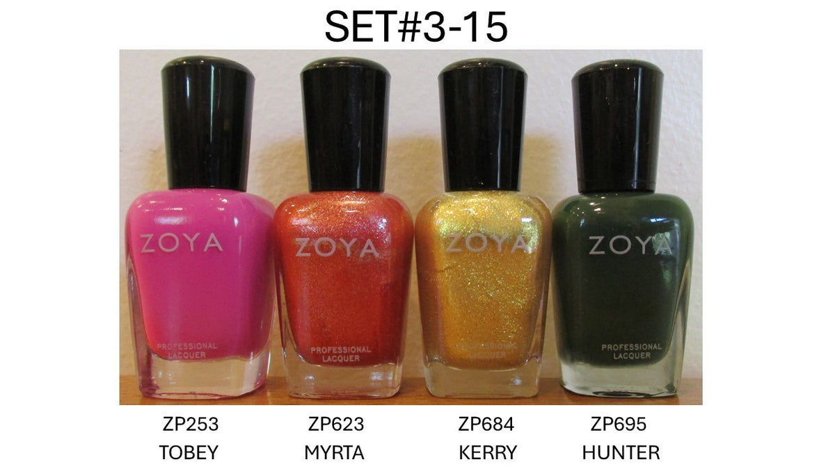 Professional Nail Polish Set - 4 Shades for Salon & Personal Use