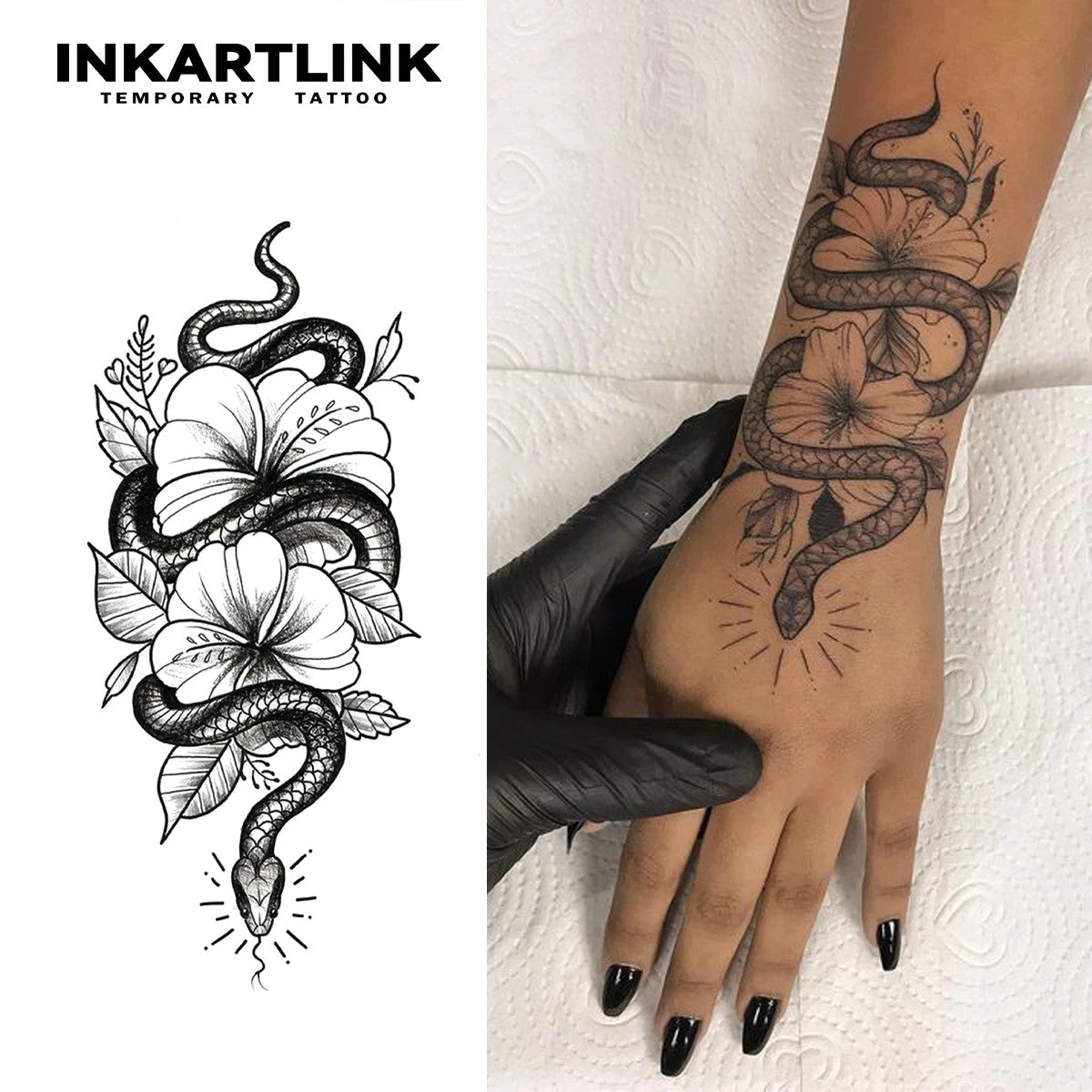 Waterproof Temporary Tattoo Sticker Lasts 15 Days - Semi-Permanent Body Art