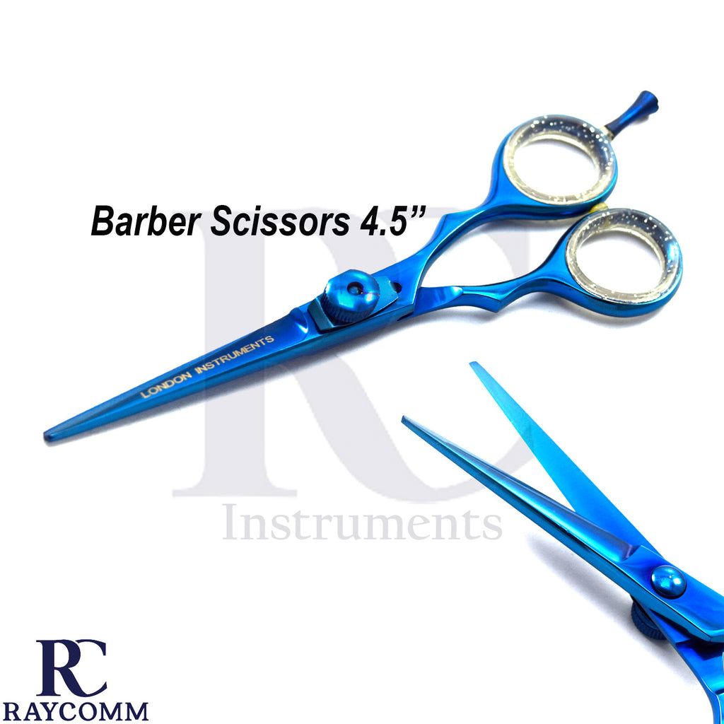 Professional Barber Hair Cutting Shears Blue 4.5-6 Inch Salon Scissors