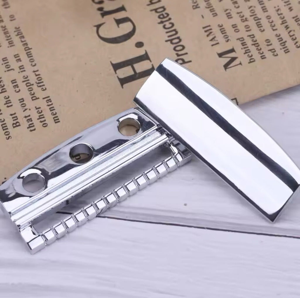 Single Edge Safety Razor Handle Stainless Steel & Zinc Alloy Head