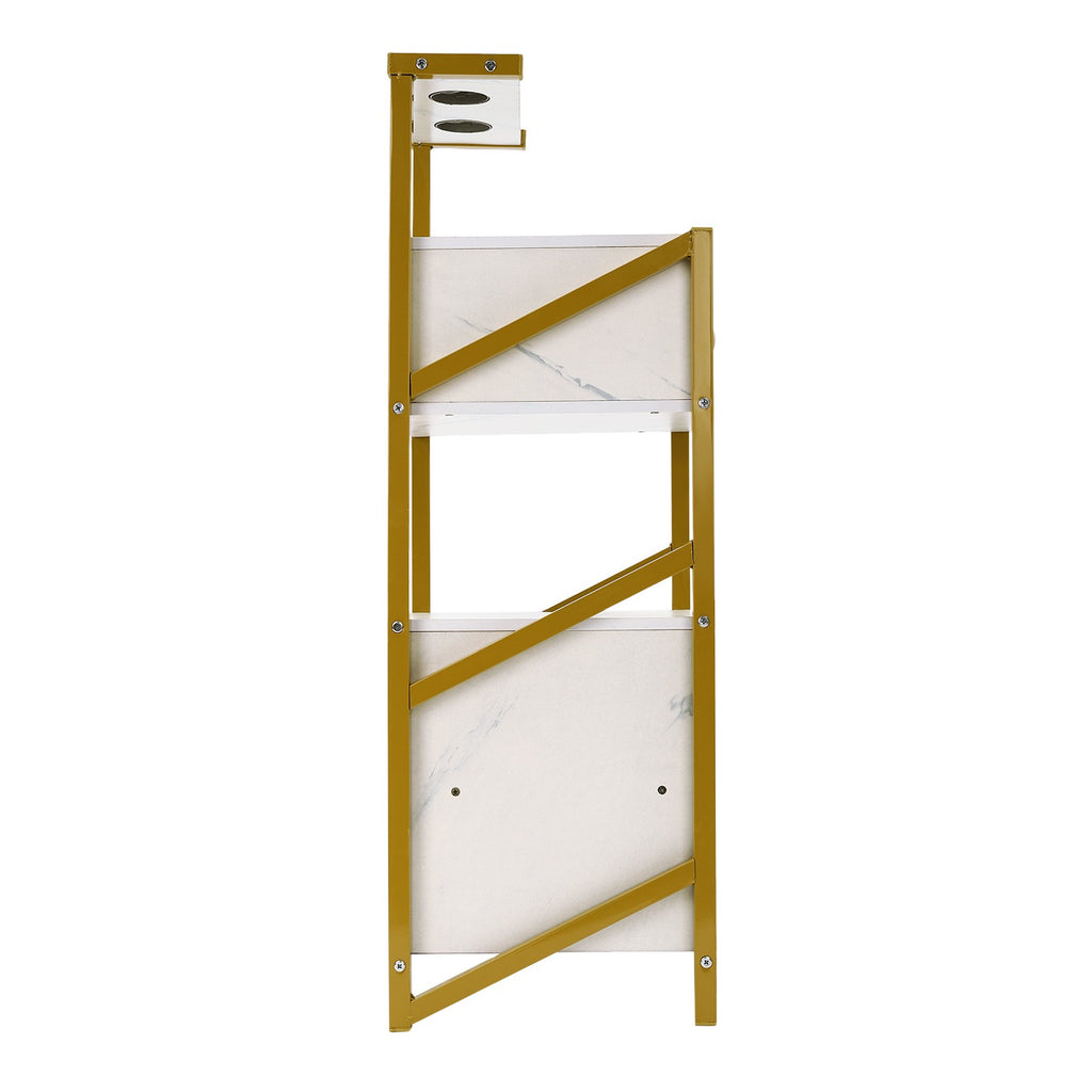 Salon Storage Cabinet with 3 Drawers and Hair Dryer Holders - Floor Standing