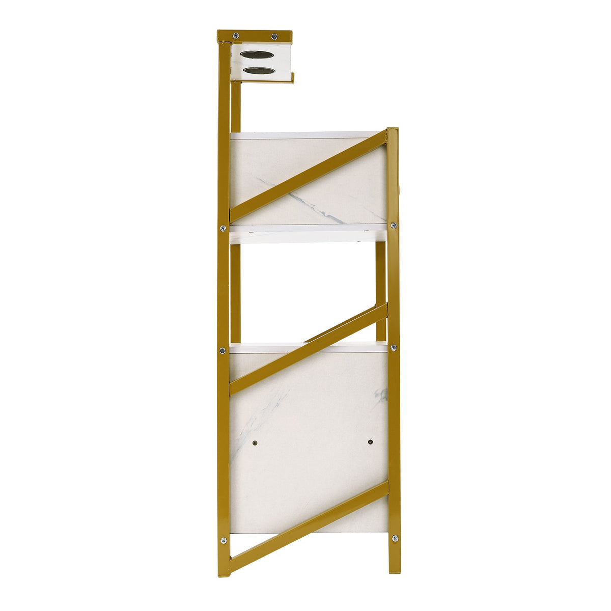 Salon Storage Cabinet with 3 Drawers and Hair Dryer Holders - Floor Standing
