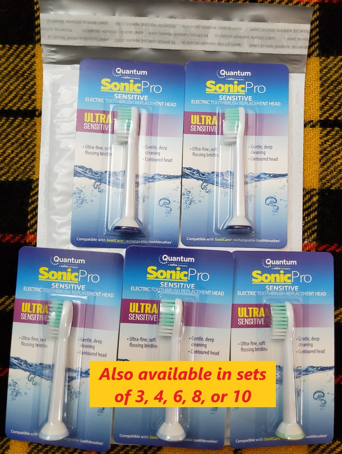 Soft Sensitive Toothbrush Heads for Philips Sonicare - Pack of 3-10