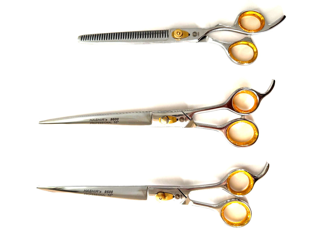Professional Hair Thinning Scissors Set - 3 Pieces Barber Grooming Shears